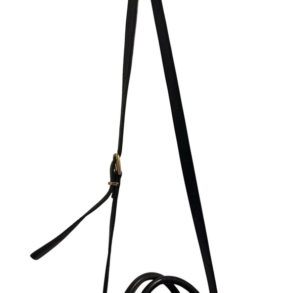 black leather satchel-style handbag from Via Spiga beautiful three compartments - Picture 14 of 16